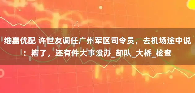 维嘉优配 许世友调任广州军区司令员，去机场途中说：糟了，还有件大事没办_部队_大桥_检查